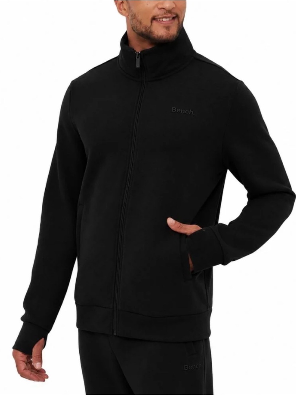 MEN'S BENCH FULL ZIP FLEECE SWEATER - EXTRA SMALL
